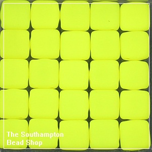 CzechMates Tile Bead 6mm-Neon Yellow